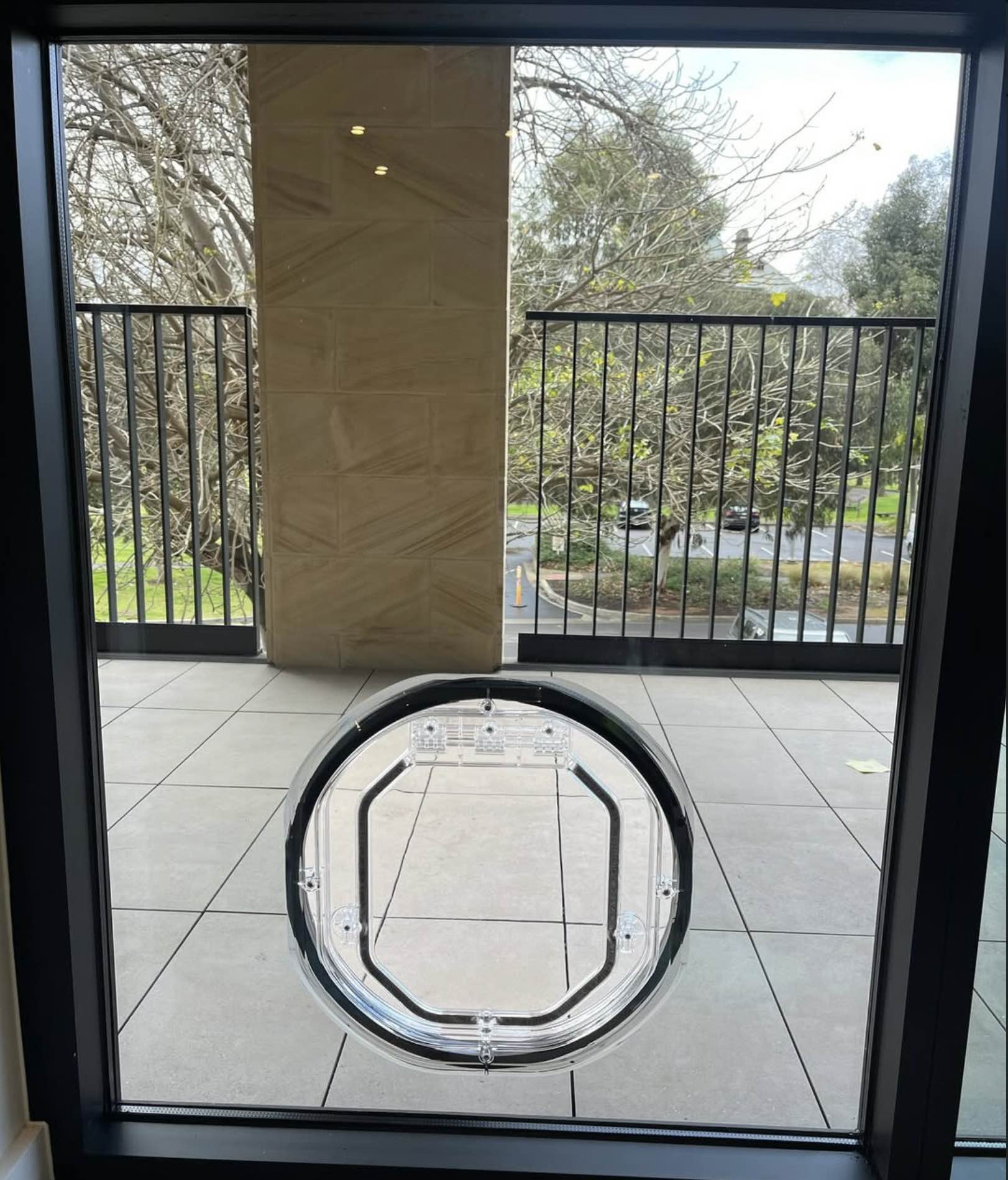 Medium Sized Dog Door installed into Double Glazing into Adelaide by Dog Door Australia