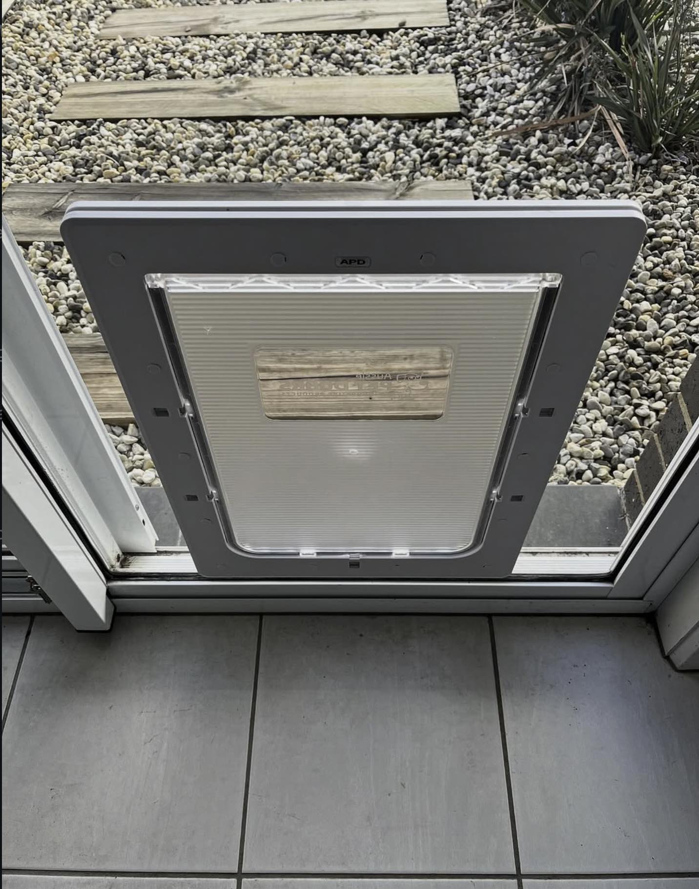 White Large Dog Door installed by Dog Door Australia